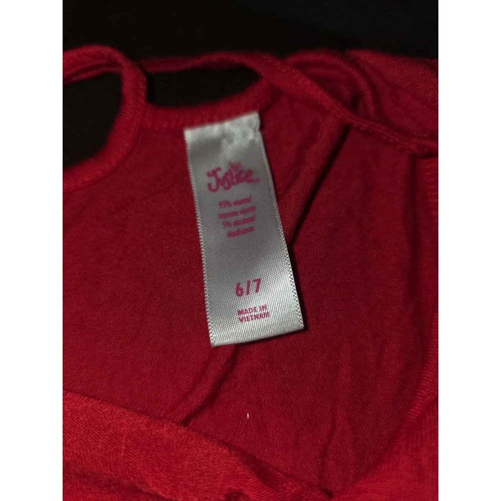 Justice holiday‎ Christmas pugicorn red dress size 6 7 dog
